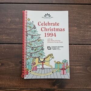 Vintage Blue Flame Kitchen - Celebrate Christmas 1994 Spiralbound Cookbook